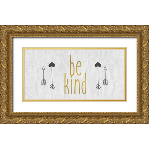 Be Brave 2 Gold Ornate Wood Framed Art Print with Double Matting by Allen, Kimberly