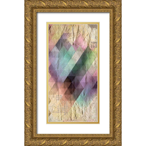 Color Code 1b Gold Ornate Wood Framed Art Print with Double Matting by Allen, Kimberly