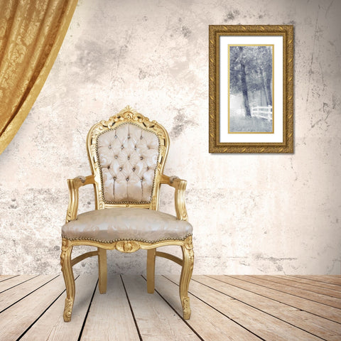 Fenceline Gold Ornate Wood Framed Art Print with Double Matting by Kimberly, Allen