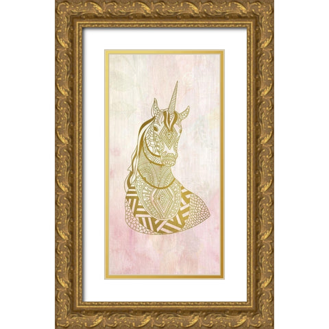 Unicorn Dreams 1 Gold Ornate Wood Framed Art Print with Double Matting by Kimberly, Allen