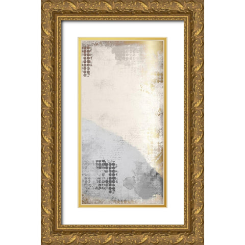 Gold Panel 2 Gold Ornate Wood Framed Art Print with Double Matting by Kimberly, Allen