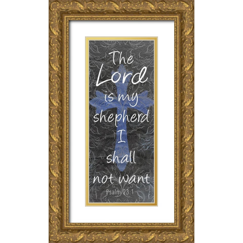 My Shepherd Gold Ornate Wood Framed Art Print with Double Matting by Kimberly, Allen