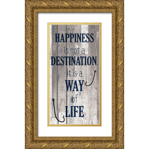 At the Lake D Gold Ornate Wood Framed Art Print with Double Matting by Kimberly, Allen