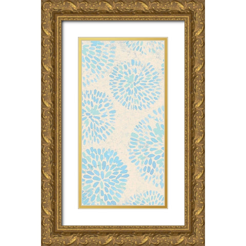 Splash 1 Gold Ornate Wood Framed Art Print with Double Matting by Kimberly, Allen