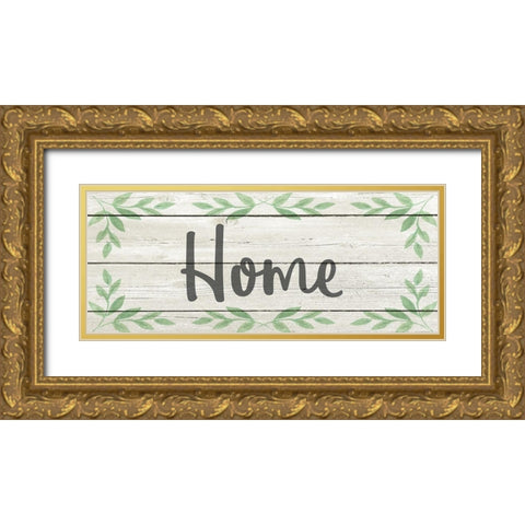 Home Gold Ornate Wood Framed Art Print with Double Matting by Kimberly, Allen