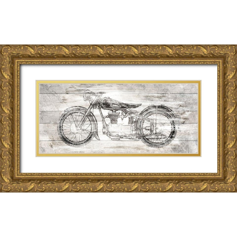 On the Road Gold Ornate Wood Framed Art Print with Double Matting by Kimberly, Allen