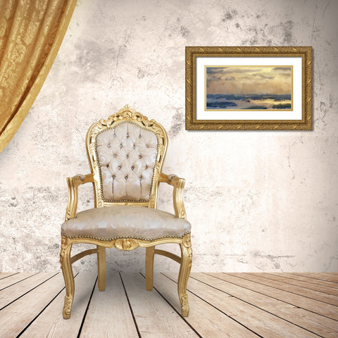 Morning Sky Gold Ornate Wood Framed Art Print with Double Matting by Kimberly, Allen