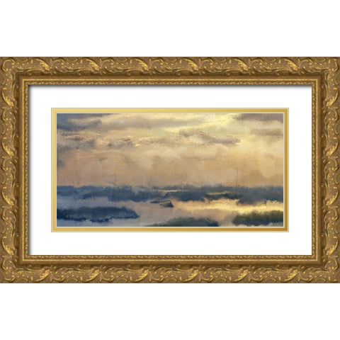 Morning Sky Gold Ornate Wood Framed Art Print with Double Matting by Kimberly, Allen