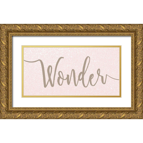 BelieveWonder Gold Ornate Wood Framed Art Print with Double Matting by Kimberly, Allen
