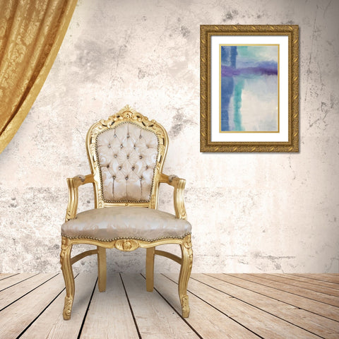 Jewel Cross Gold Ornate Wood Framed Art Print with Double Matting by Kimberly, Allen