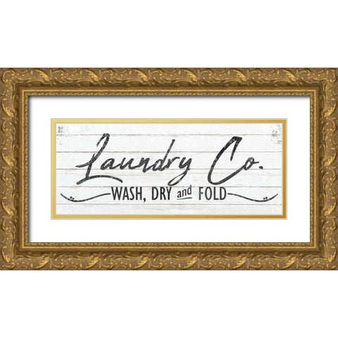 Laundry Co Gold Ornate Wood Framed Art Print with Double Matting by Kimberly, Allen