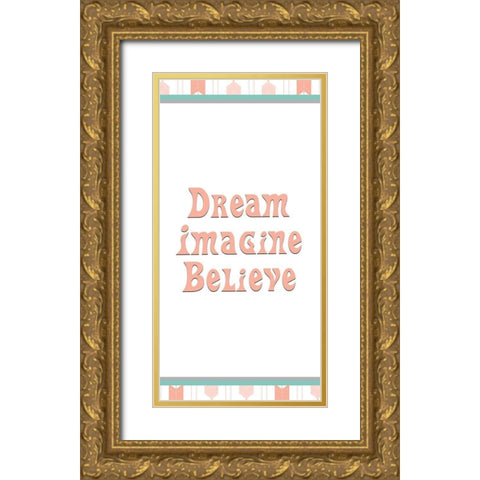 Imagine 1 Gold Ornate Wood Framed Art Print with Double Matting by Kimberly, Allen
