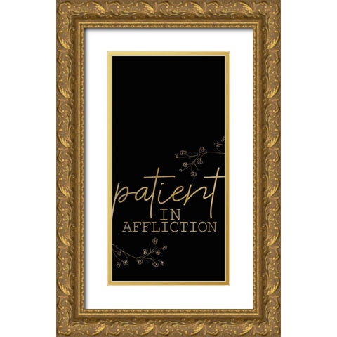 Be Joyful 2 Gold Ornate Wood Framed Art Print with Double Matting by Kimberly, Allen