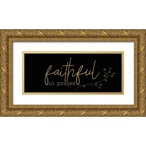 Be Joyful 3 Gold Ornate Wood Framed Art Print with Double Matting by Kimberly, Allen
