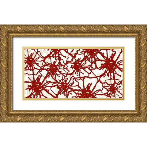 I Love Paris 2 Gold Ornate Wood Framed Art Print with Double Matting by Kimberly, Allen