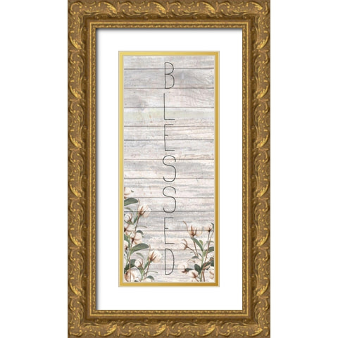 Cotton Home 4 Gold Ornate Wood Framed Art Print with Double Matting by Kimberly, Allen