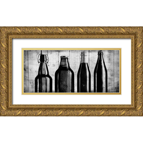 Man Cave 3 Gold Ornate Wood Framed Art Print with Double Matting by Kimberly, Allen