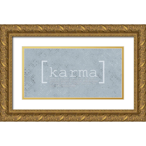 Karma Gold Ornate Wood Framed Art Print with Double Matting by Kimberly, Allen