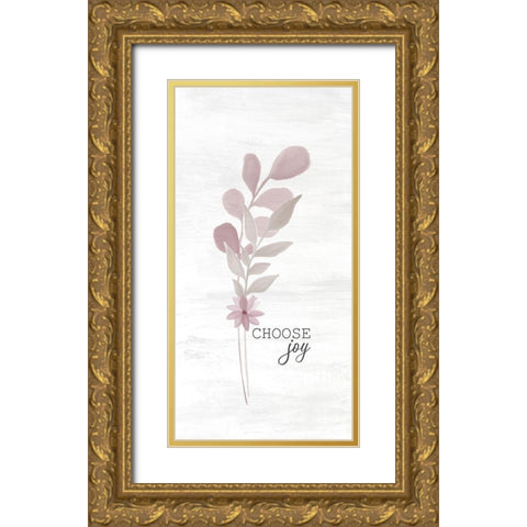 Wildflower Hope 4 Gold Ornate Wood Framed Art Print with Double Matting by Kimberly, Allen