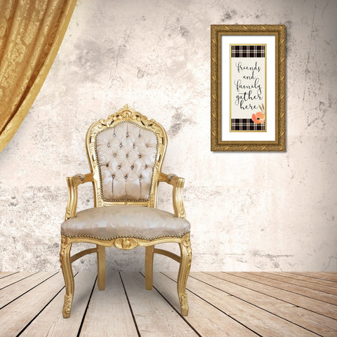 Colors of Fall 13 Gold Ornate Wood Framed Art Print with Double Matting by Kimberly, Allen