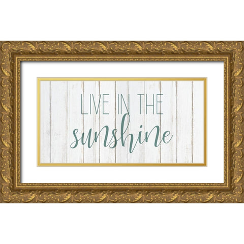 Live in the Sun 2 Gold Ornate Wood Framed Art Print with Double Matting by Kimberly, Allen