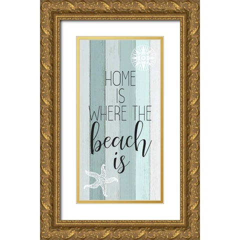 Live in the Sun 3 Gold Ornate Wood Framed Art Print with Double Matting by Kimberly, Allen