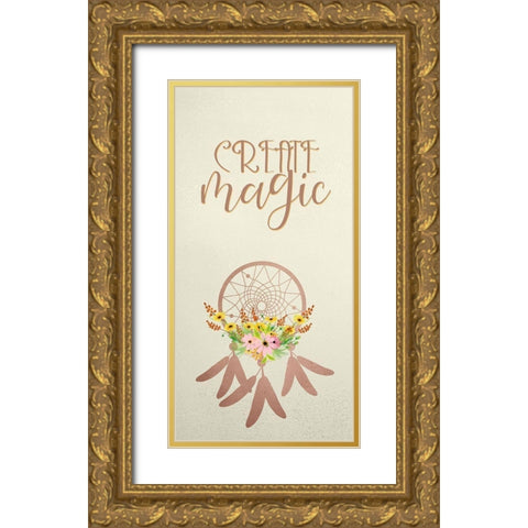 Create Wild 2 Gold Ornate Wood Framed Art Print with Double Matting by Kimberly, Allen