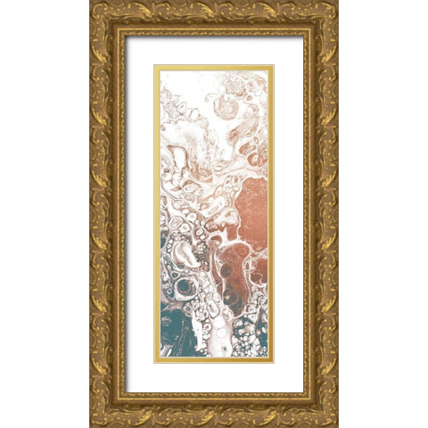 Bubble 1 Gold Ornate Wood Framed Art Print with Double Matting by Kimberly, Allen