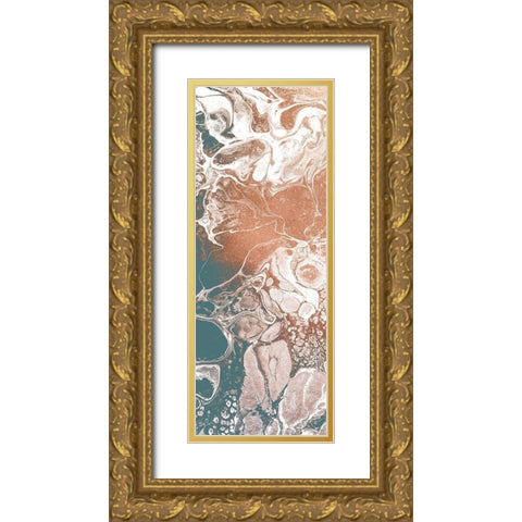 Bubble 2 Gold Ornate Wood Framed Art Print with Double Matting by Kimberly, Allen