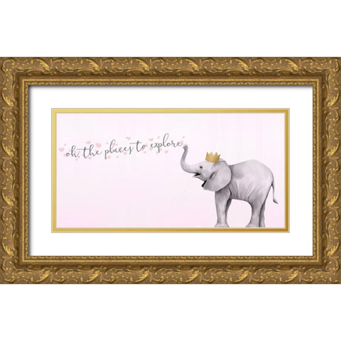 The Sky 6 Gold Ornate Wood Framed Art Print with Double Matting by Kimberly, Allen