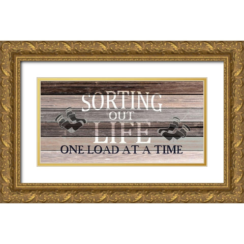 Sorting Gold Ornate Wood Framed Art Print with Double Matting by Kimberly, Allen