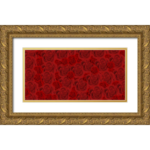 Love Paris 2 Gold Ornate Wood Framed Art Print with Double Matting by Kimberly, Allen