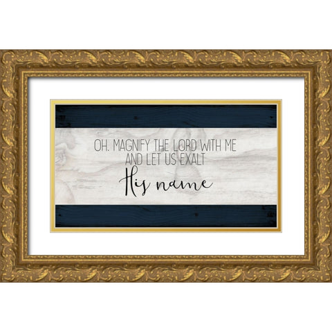 Oh Magnify Gold Ornate Wood Framed Art Print with Double Matting by Kimberly, Allen