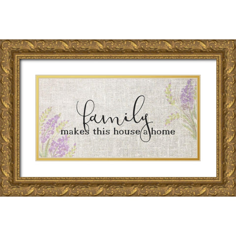 Makes this House Gold Ornate Wood Framed Art Print with Double Matting by Kimberly, Allen
