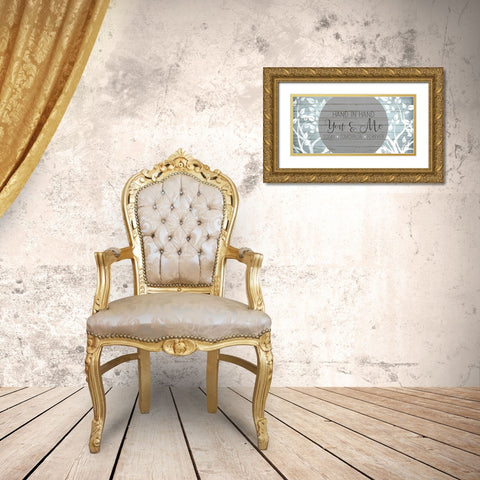 Hand in Hand Gold Ornate Wood Framed Art Print with Double Matting by Kimberly, Allen