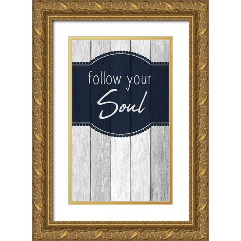 Your Soul 1 Gold Ornate Wood Framed Art Print with Double Matting by Kimberly, Allen