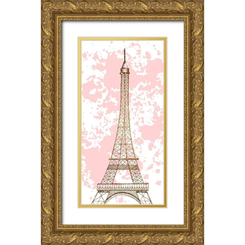 Mon Amour 1 V3 Gold Ornate Wood Framed Art Print with Double Matting by Allen, Kimberly