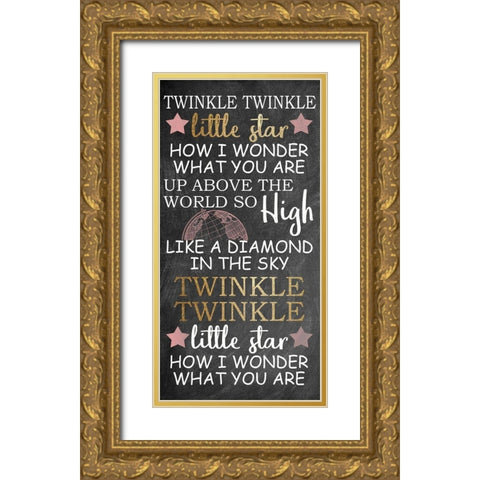 Twinkle 1 Gold Ornate Wood Framed Art Print with Double Matting by Allen, Kimberly
