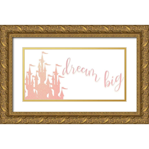 A True Princess 3 Gold Ornate Wood Framed Art Print with Double Matting by Allen, Kimberly