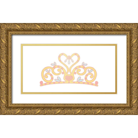 A True Princess 4 Gold Ornate Wood Framed Art Print with Double Matting by Allen, Kimberly