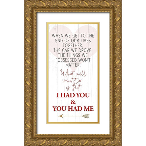 When We Gold Ornate Wood Framed Art Print with Double Matting by Allen, Kimberly