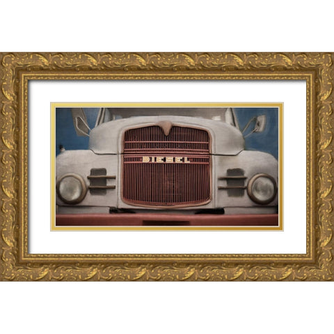 Diesel Gold Ornate Wood Framed Art Print with Double Matting by Allen, Kimberly