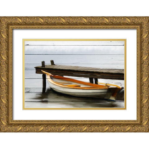 Docked Gold Ornate Wood Framed Art Print with Double Matting by Allen, Kimberly