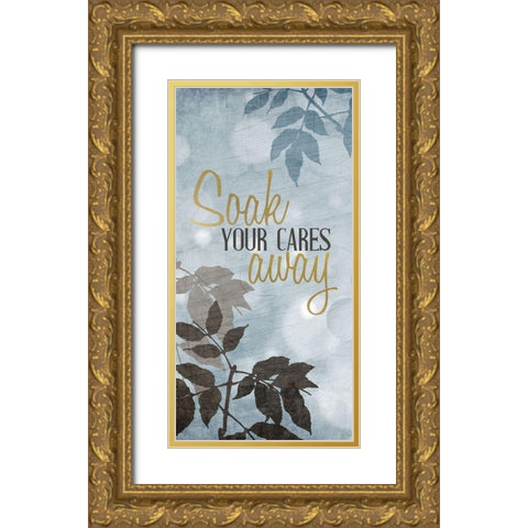 At the Spa 5 Gold Ornate Wood Framed Art Print with Double Matting by Allen, Kimberly