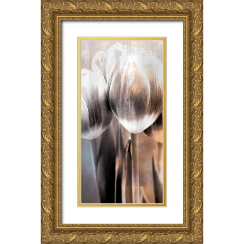 Tulip 2 Gold Ornate Wood Framed Art Print with Double Matting by Allen, Kimberly