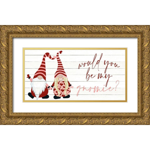 Gnomie Gold Ornate Wood Framed Art Print with Double Matting by Allen, Kimberly
