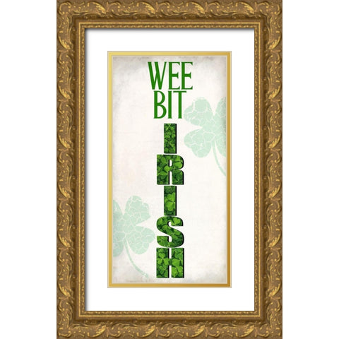 Wee Bit Gold Ornate Wood Framed Art Print with Double Matting by Allen, Kimberly