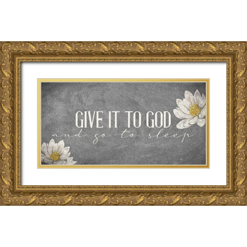 Give It Gold Ornate Wood Framed Art Print with Double Matting by Allen, Kimberly