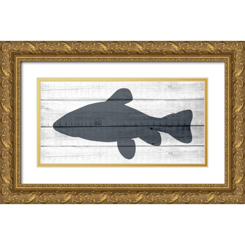 Lake House 1 Gold Ornate Wood Framed Art Print with Double Matting by Allen, Kimberly