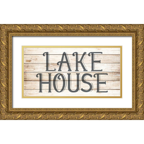 Lake House 4 Gold Ornate Wood Framed Art Print with Double Matting by Allen, Kimberly